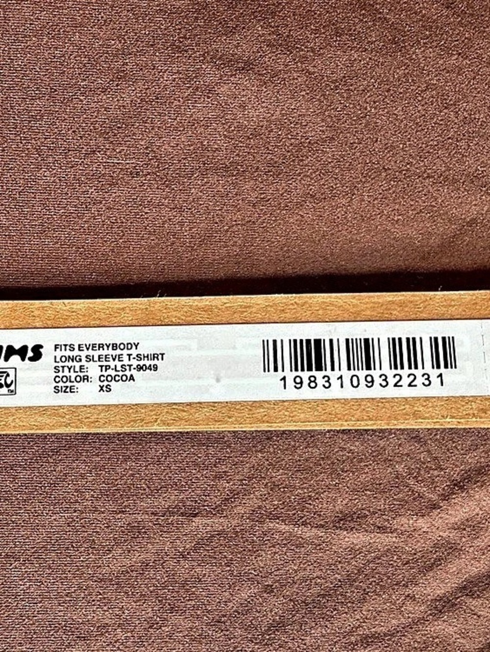 SKIMS Fits Everybody Long Sleeve Shirt Cocoa XS NWT - Picture 9 of 9